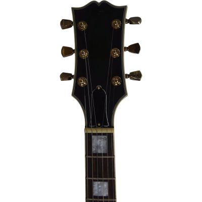 Custom Crown 335 Dark Purple Satin Finish 6 String Electric Guitar Bigsby Tremolo - Image 8
