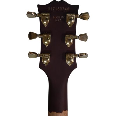 Custom Crown 335 Dark Purple Satin Finish 6 String Electric Guitar Bigsby Tremolo - Image 12