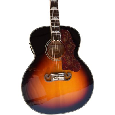 Custom Crown SJ200 Sunburst Acoustic Electric Guitar Fishman Pickups