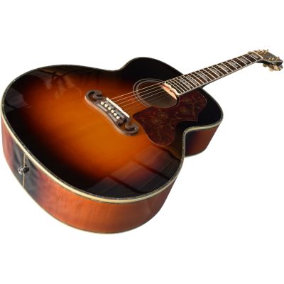 Custom Crown SJ200 Sunburst Acoustic Electric Guitar Fishman Pickups - Image 6