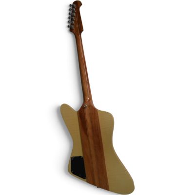 Custom Crown Firebird Flame Maple Outer Body Wings Mahogany Walnut Neck Through Johnny Mini Humbuckers - Image 7