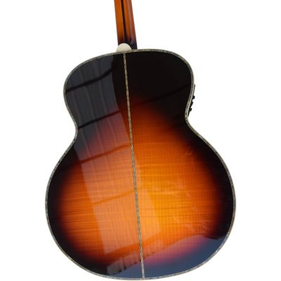 Custom Crown SJ200 Sunburst Acoustic Electric Guitar Fishman Pickups - Image 10