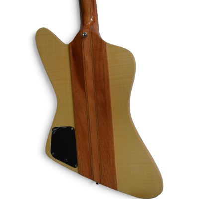 Custom Crown Firebird Flame Maple Outer Body Wings Mahogany Walnut Neck Through Johnny Mini Humbuckers - Image 6