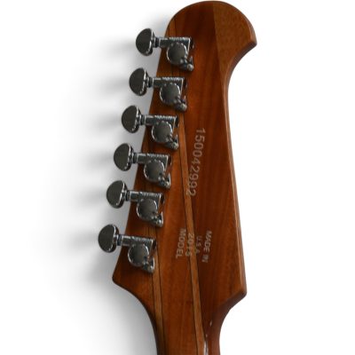 Custom Crown Firebird Flame Maple Outer Body Wings Mahogany Walnut Neck Through Johnny Mini Humbuckers - Image 8