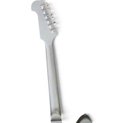 Custom Crown Noel Non Reverse Firebird Silver Gray Electric Guitar 3 Pickups - Image 7