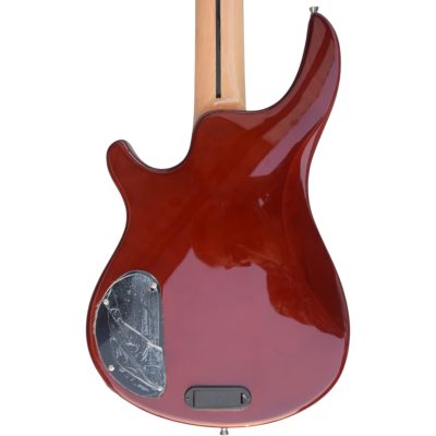 Custom Monarch Amber Burst Quilted Maple Top Kingfisher Rhonda 5 String Bass - Image 4