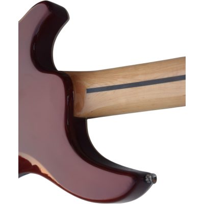 Custom Monarch Amber Burst Quilted Maple Top Kingfisher Rhonda 5 String Bass - Image 2