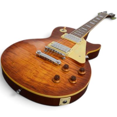 Custom Crown 1959 Lemonburst Quilted Maple Top Reissue Electric Guitar - Image 7