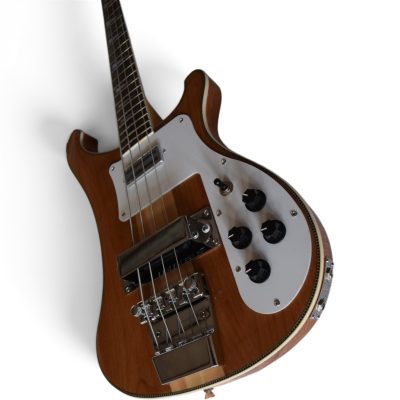 Custom Nova 4003 Natural Alder 4 String Bass Checkerboard Bindings - Image 5