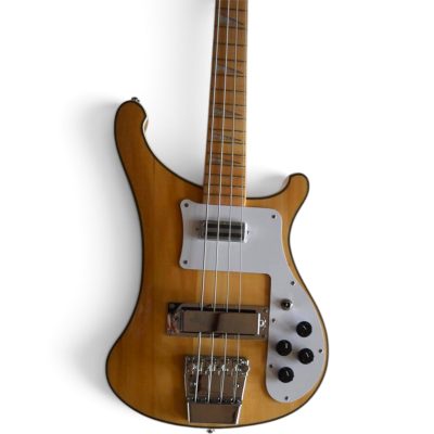 Custom Nova 4003 Natural Mahogany 4 String Bass Checkerboard Bindings