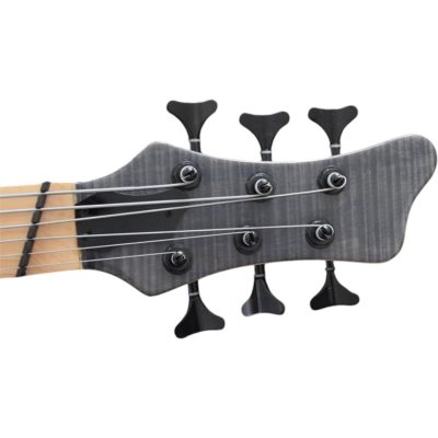 Custom Onyx Setius Gray Flamed Maple Bass Multi Scale Fanned Frets 6 String - Image 2