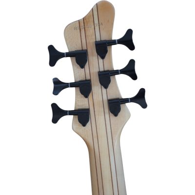 Custom Onyx Setius Gray Flamed Maple Bass Multi Scale Fanned Frets 6 String - Image 12