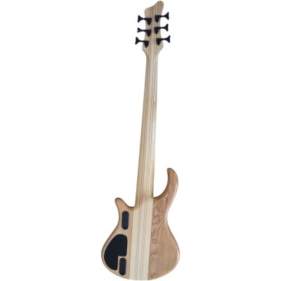 Custom Onyx Setius Gray Flamed Maple Bass Multi Scale Fanned Frets 6 String - Image 13
