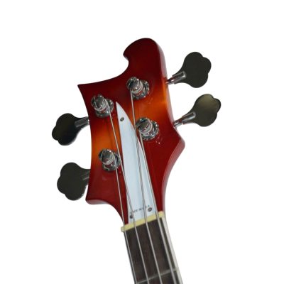 Custom Nova 4005V Fireglo 4 String Bass White Pickguard Left Handed - Image 5