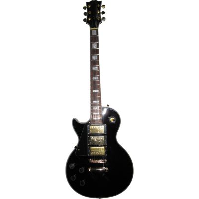 Custom Crown Jimmy Black Beauty Electric Guitar 3 Pickups Left Handed - Image 2