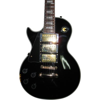 Custom Crown Jimmy Black Beauty Electric Guitar 3 Pickups Left Handed