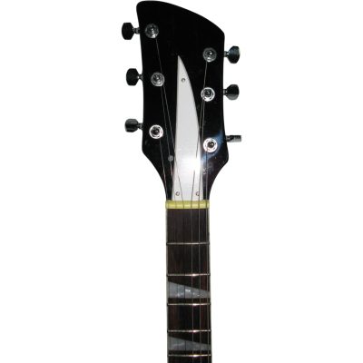 Custom Nova Slash Soundhole Jetglo Black 360 6 String Guitar Left Handed - Image 4