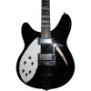 Custom Nova Slash Soundhole Jetglo Black 360 6 String Guitar Left Handed