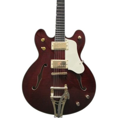 Custom Sovereign Chet Atkins Tennessee Rose Flamed Maple Top Bigsby Tremolo Guitar