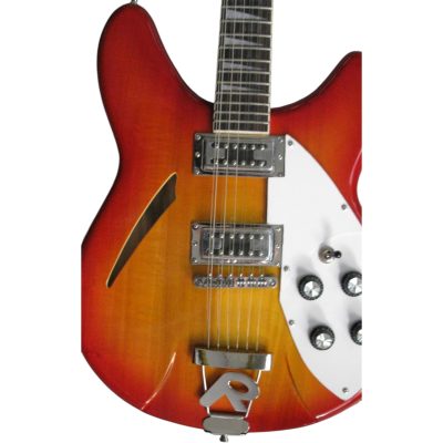 Custom Nova Slash Soundhole Fireglo 360 George 12 String Guitar - Image 3