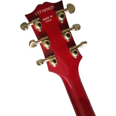 Custom Crown ES335 Trini Lopez Curly Red Flamed Maple Top 6 String Electric Guitar - Image 10