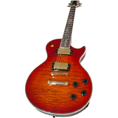 Custom Crown Don Ultima Heritage Cherry Sunburst Quilted Maple Top Electric Guitar - Image 6