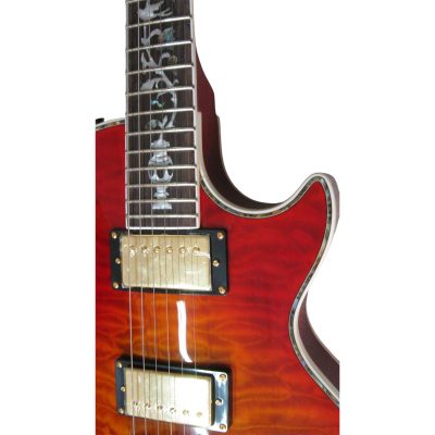 Custom Crown Don Ultima Heritage Cherry Sunburst Quilted Maple Top Electric Guitar - Image 7