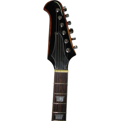 Custom Crown Firebird Natural Flame Maple Outer Body Wings Mahogany Walnut Neck Through Johnny Mini Humbuckers - Image 3