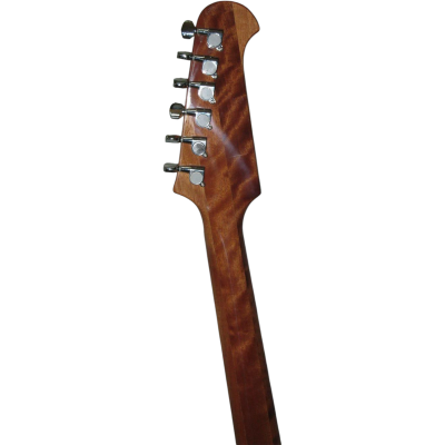 Custom Crown Firebird Natural Flame Maple Outer Body Wings Mahogany Walnut Neck Through Johnny Mini Humbuckers - Image 9
