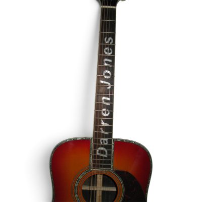 Custom Vertex D45 Vintage Sunburst Solid Spruce Top Acoustic Electric Guitar Fishman Pickups Personalized Inlays - Image 4