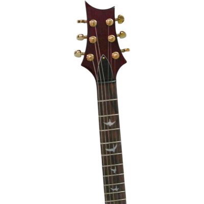 Custom Monarch Santana Red Wine Flamed Maple Top Finish Electric Guitar 24 Frets - Image 5