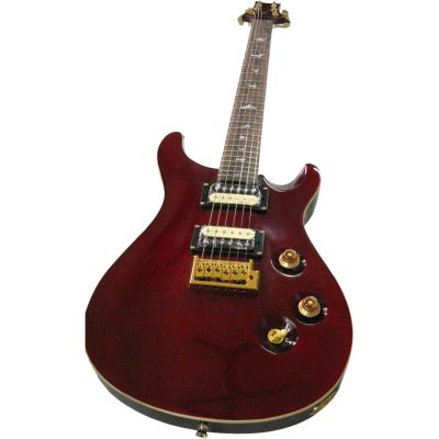 Custom Monarch Santana Red Wine Flamed Maple Top Finish Electric Guitar 24 Frets - Image 6