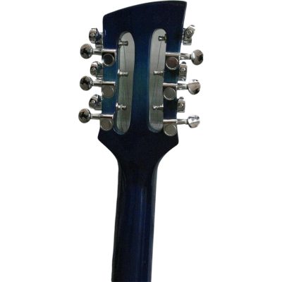Custom Nova Slash Soundhole Blue Flamed Maple Top 360 George 12 String Guitar Left Handed 3 Pickups - Image 7