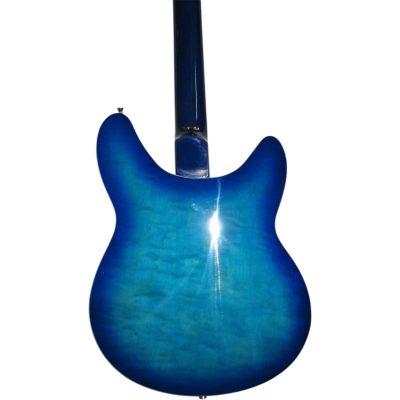 Custom Nova Slash Soundhole Blue Flamed Maple Top 360 George 12 String Guitar Left Handed 3 Pickups - Image 8