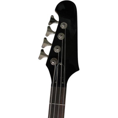 Custom Crown Translucent Red Thunderbird Lucite Plexiglass 4 String Bass - Image 6