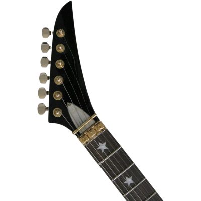 Custom Cinder Richie Sambora Jersey Star Black Guitar Rosewood Fretboard - Image 6