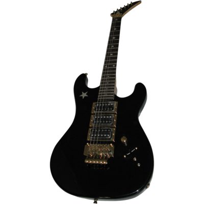 Custom Cinder Richie Sambora Jersey Star Black Guitar Rosewood Fretboard - Image 10