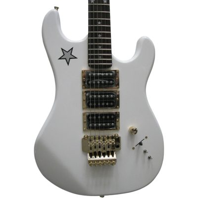 Custom Cinder Richie Sambora Jersey Star White Guitar Rosewood Fretboard