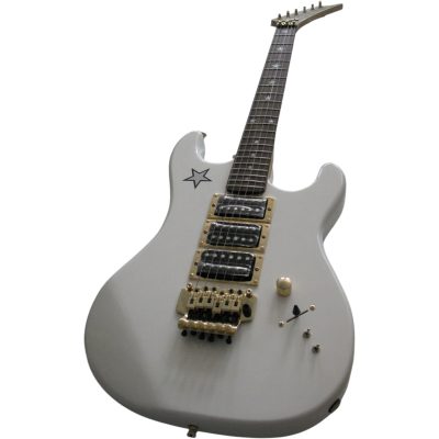 Custom Cinder Richie Sambora Jersey Star White Guitar Rosewood Fretboard - Image 5