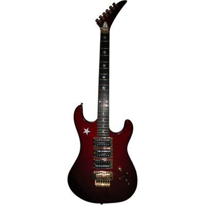 Custom Cinder Richie Sambora Jersey Star Alpine Candy Red Guitar Rosewood Fretboard - Image 3