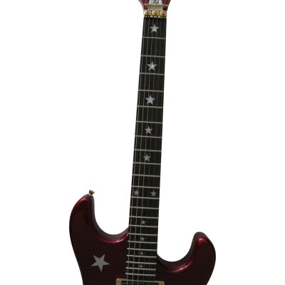 Custom Cinder Richie Sambora Jersey Star Alpine Candy Red Guitar Rosewood Fretboard - Image 7