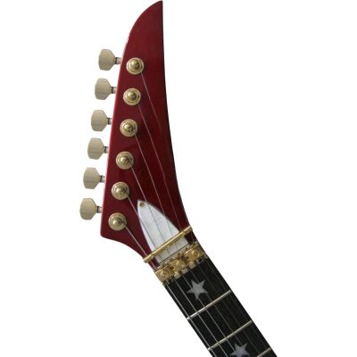 Custom Cinder Richie Sambora Jersey Star Alpine Candy Red Guitar Rosewood Fretboard - Image 5