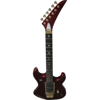 Custom Cinder Richie Sambora Jersey Star Alpine Candy Red Guitar Rosewood Fretboard - Image 6