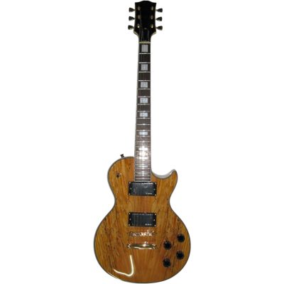 Custom Crown Natural Gloss Deadwood Burl Top Electric Guitar - Image 3
