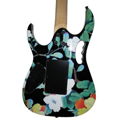 Custom Axis JEM77 Floral Pattern Electric Guitar - Image 2