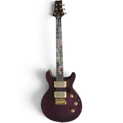 Custom Monarch Hetfield Trans Purple Inlay Design Electric Guitar - Image 8