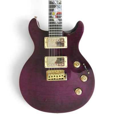 Custom Monarch Hetfield Trans Purple Inlay Design Electric Guitar