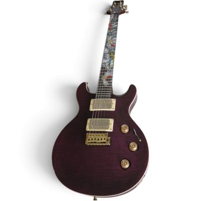 Custom Monarch Hetfield Trans Purple Inlay Design Electric Guitar - Image 4