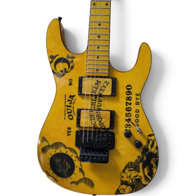 Custom Obsidian Kirk Hammett KH2 Ouija Board Natural Good Bye Graphics Guitar