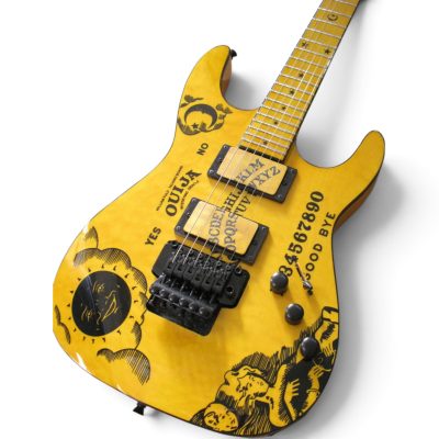 Custom Obsidian Kirk Hammett KH2 Ouija Board Natural Good Bye Graphics Guitar - Image 5